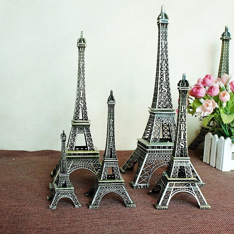 5-13cm Bronze Paris Tower Metal Crafts Figurine Statue Model Home Decor Souvenir Model kids Toys For Children